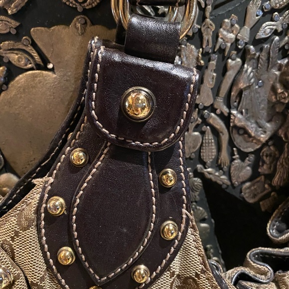 Vintage Gucci studded Pelham Guccissima  hobo - Picture 4 of 14